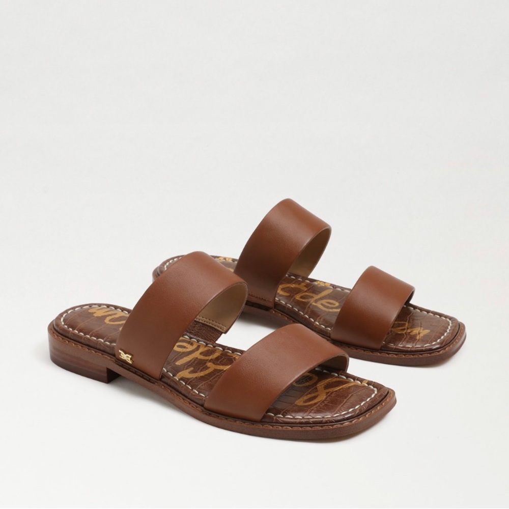 Sam Edelman Haydee Slide Sandals Saddle Leather Size 8
